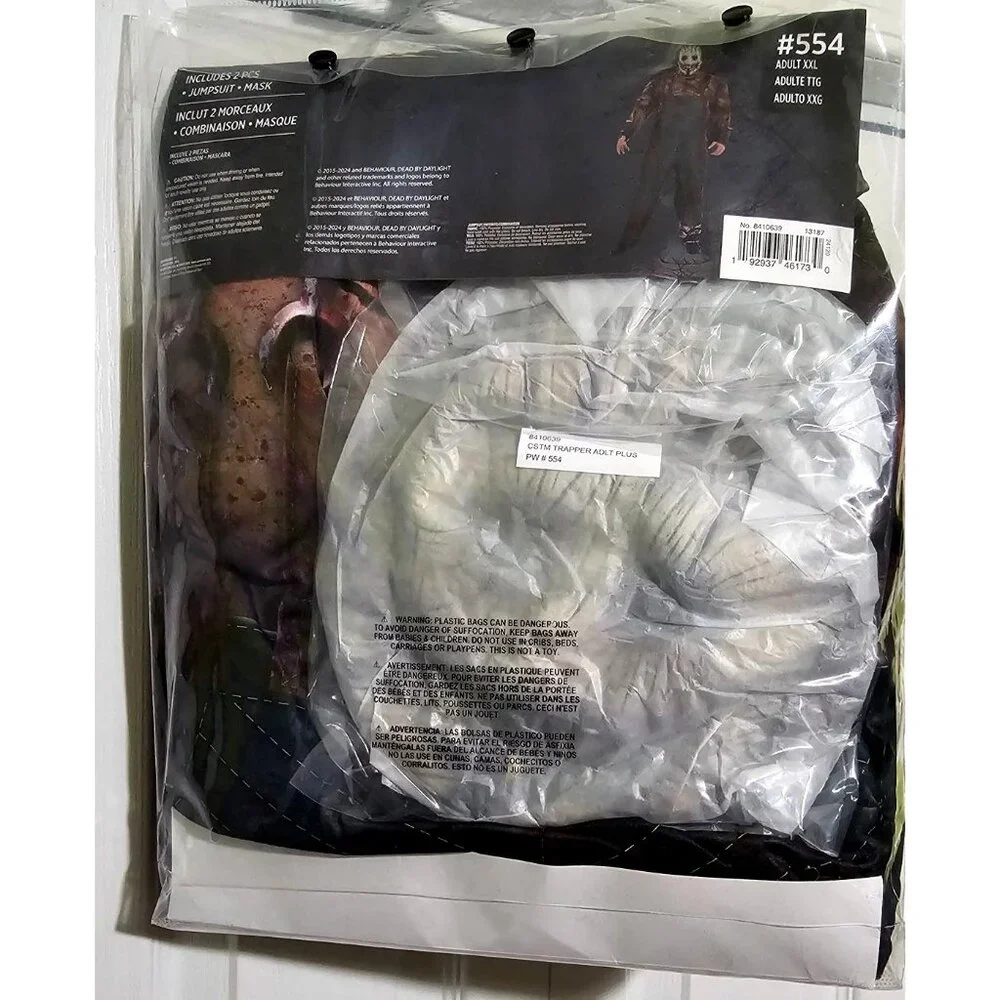 Dead By Daylight The Trapper Costume Adult Plus XXL Halloween Cosplay Gaming NEW